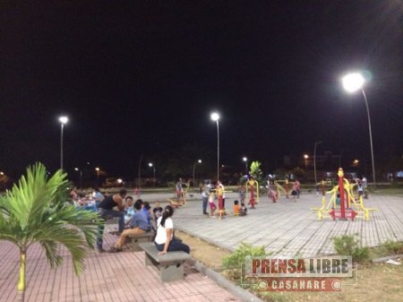 En 2 semanas estarán listas redes eléctricas del Parque del barrio La Campiña de Yopal