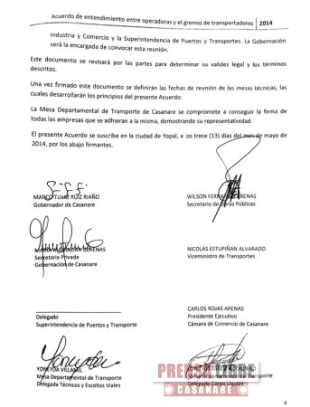 Apenas 10 petroleras firmaron acuerdo con Transportadores de Casanare 