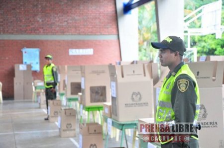 Garantizada seguridad en proceso electoral de hoy en Casanare