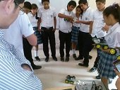 Concurso departamental de robótica en Aguazul