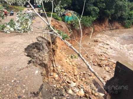 Caño desbordado causó emergencia en Villanueva