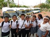 Equión entregó cinco buses para el transporte escolar de Yopal