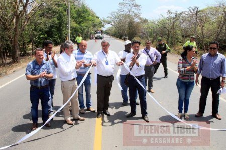 Director del INVÍAS inauguró rehabilitación de la vía Aguazul &#8211; Yopal 