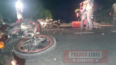 Dos víctimas fatales en accidentes de tránsito en la vía Yopal - Aguazul