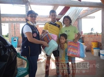 Gestión del Riesgo entregó ayudas humanitarias a familias afectadas por vendaval en Paz de Ariporo