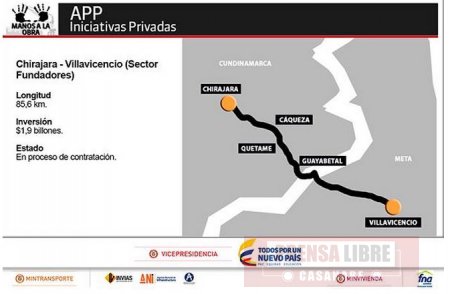 Adjudicada Alianza Pública Privada para desarrollar tramo de la vía Bogotá &#8211; Villavicencio
