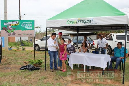 Madera decomisada por Corporinoquia se convirtió en un Parque para los niños de un barrio de Yopal