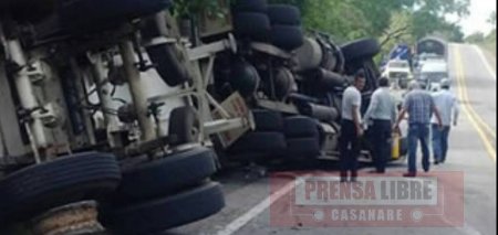 Nuevo accidente de carrotanque cargado con gas al sur de Casanare