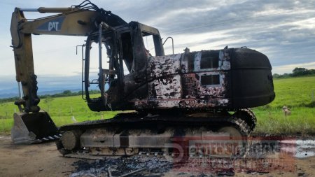 Delincuentes incineraron maquinaria en el sector de La Nevera
