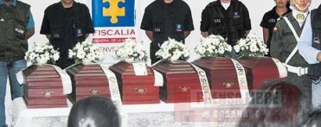 Restos óseos de 11 víctimas de la violencia entregó la fiscalía en Yopal