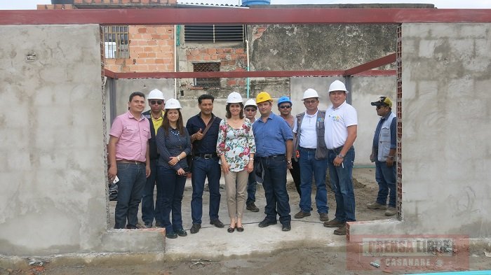 Viceministra de Cultura destacó avance de la construcción de la biblioteca pública de Aguazul