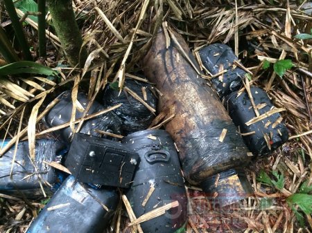 En Cumaribo el Ejército Nacional ubicó un depósito ilegal con 1.200 libras de explosivos 
