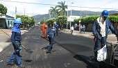 En marcha plan de mejoramiento de vías en Aguazul