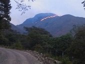 Incendio forestal amenaza fuentes abastecedoras de agua en el Corregimiento El Morro