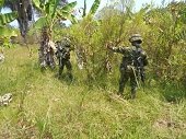 Operativo del Grupo Aéreo del Casanare y Ejército Nacional contra el narcotráfico en Arauca