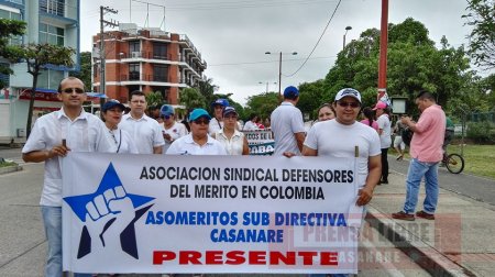 Con marcha organismos sindicales celebraron el Día del Trabajador en Yopal