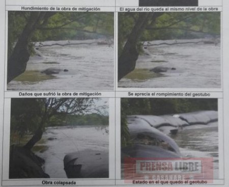 Obra de protección de río Pauto en San Luis de Palenque colapsó antes de ser entregada