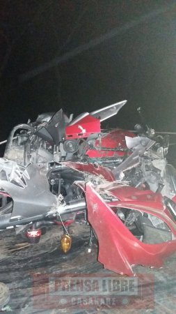Dos muertos y dos heridos dejaron accidentes de tránsito en la madrugada de hoy en Yopal y Villanueva