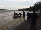 Bomberos Yopal y Policía rescataron a adulto mayor de la creciente del Cravo Sur 