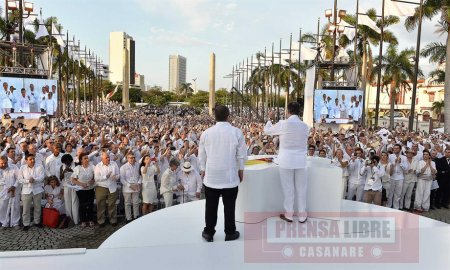 ¡La paz germina YA!, expresó el Presidente Santos tras la firma del Acuerdo Final