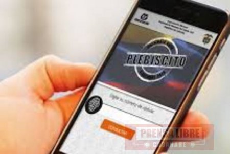 Registraduría lanzó aplicación Infovotantes Plebiscito ante jaqueo de su página web