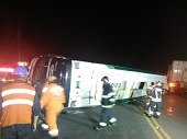 Bus afiliado a la empresa TransMorichal se accidentó en la vía al llano