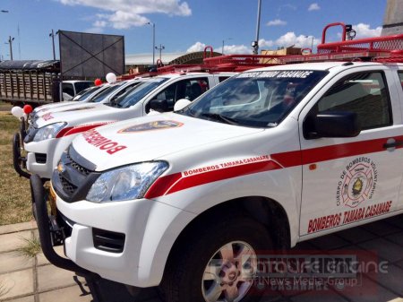 100% de los municipios de Casanare cuentan ahora con vehículos extintores de incendios