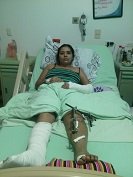 Dos meses completa mujer accidentada en moto rogando a Coomeva autorización para cirugía