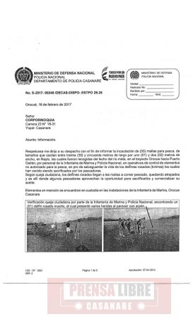 Frente común contra pescadores ilegales que atacan delfines rosados en Casanare