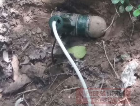 Ejército halló en sector rural de Nunchía una granada de fragmentación