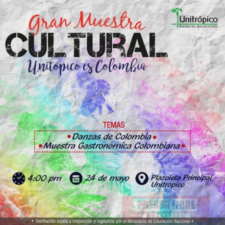 Muestra cultural y gastronómica de Colombia en Unitrópico