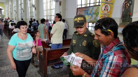 Campaña de sensibilización contra el hurto adelanto la Policía Nacional en Yopal 