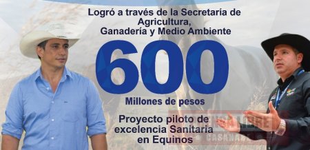 600 millones de pesos para sanidad equina destinará Gobernación de Casanare