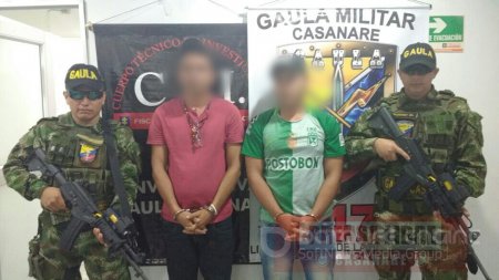 Gaula militar capturó en Yopal a presuntos extorsionistas del ELN