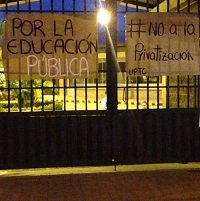 Estudiantes de la UPTC Aguazul protestan por alza en las matriculas