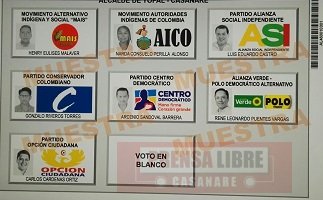 Definieron posiciones de candidatos en tarjetón a la Alcaldía de Yopal