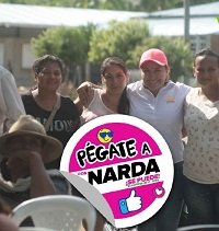 Visitando más de 10 mil personas durante el fin de semana, Narda Perilla cerró su campaña