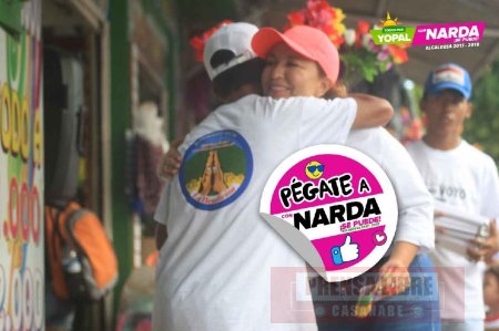 Visitando más de 10 mil personas durante el fin de semana, Narda Perilla cerró su campaña