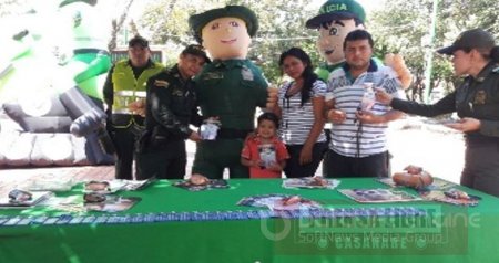 Infancia y Adolescencia de la Policía Casanare realiza campaña de prevención del uso de Pólvora