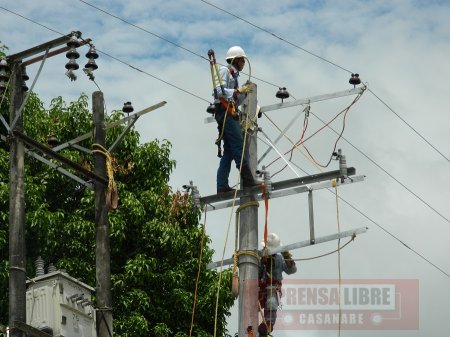 Corte de energía este domingo en municipios del sur de Casanare