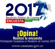 Encuesta de rendición pública de cuentas 2017 realiza Gobernación de Casanare