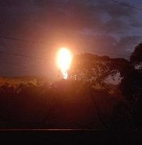 Quemas adicionales de gas en sistema de teas del CPF Cupiagua en Aguazul