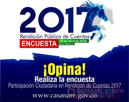 Encuesta de rendición pública de cuentas 2017 realiza Gobernación de Casanare