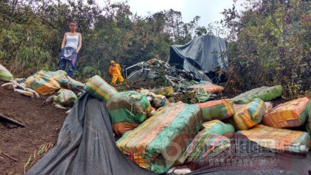 Camión accidentado en la vía del Cusiana transportaba 2 toneladas de marihuana con destino a Casanare