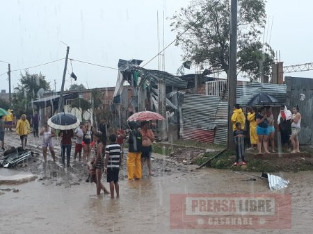 Fenómeno atmosférico que afectó a la ciudadela la bendición no tiene antecedentes en Casanare 