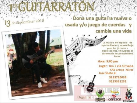 ICBF Casanare realiza Guitarratón Restaurativa