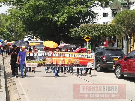 Maestros de Casanare se unen hoy a protesta nacional