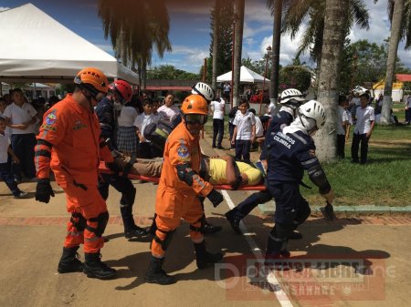 En emergencias simuladas por simulacro nacional en Casanare ocho fallecidos y 92 heridos