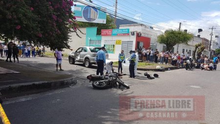 Motociclista murió luego de accidente en el casco urbano de Yopal