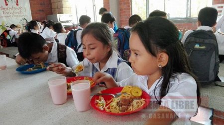 Se anunció incremento de 1.000 raciones más para el 2019 del Programa de Alimentación Escolar en Yopal